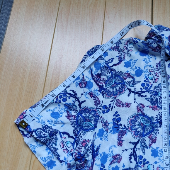 En Creme Spring Summer Button Down Dress in Blue - Picture 7 of 8